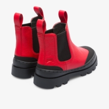 Camper Brutus Chelsea Boots Black / Red - Kids Singapore JBOEKE-138